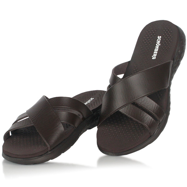 X SLIPPER-Brown MAN NHC104