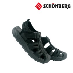 CASUAL SANDAL-BLACK MEN HNX7071